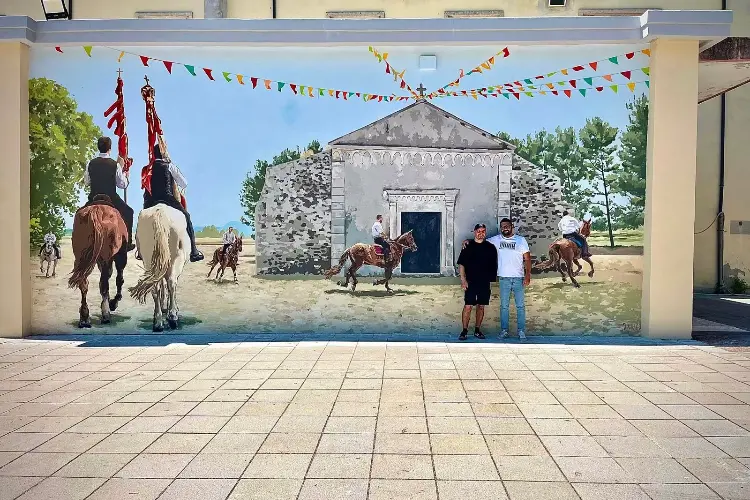 Il murale a Torralba (foto concessa)