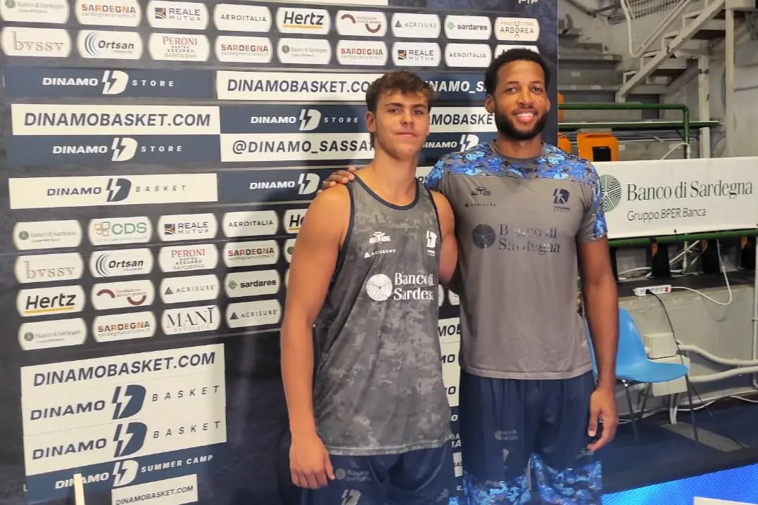 Riccardo Pisano con lo statunitense Bryce Nze (foto G. Marras)