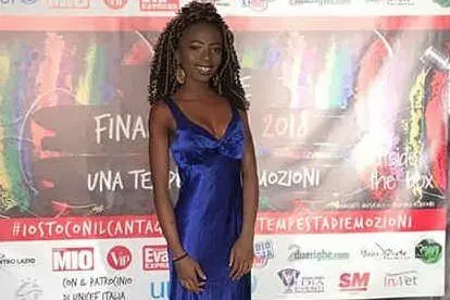 Sakina Signorelli terza classificata agli internazionali (foto Cantagiro)