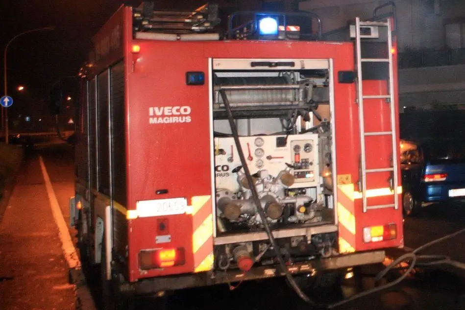 Un intervento dei vigili del fuoco