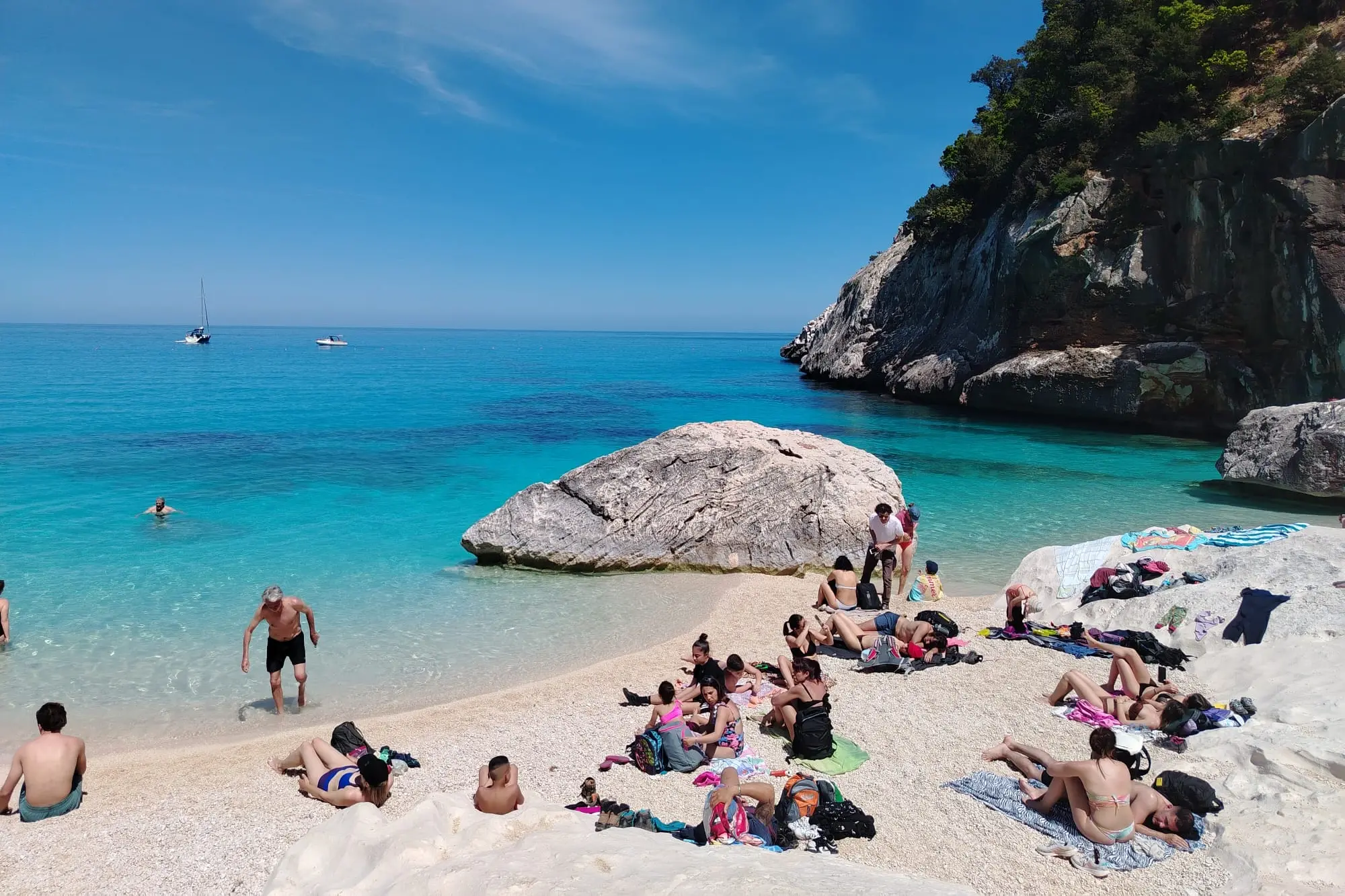 La spiaggia di Cala Goloritzè a Baunei