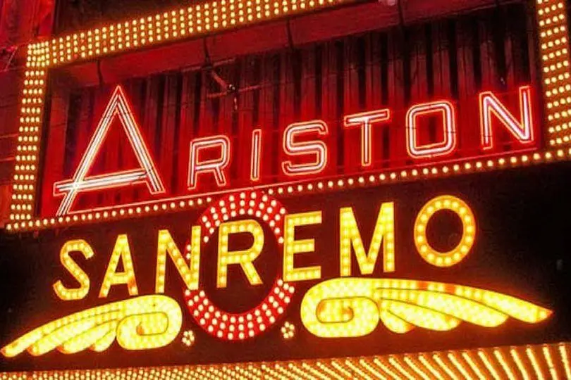 Il teatro Ariston a Sanremo