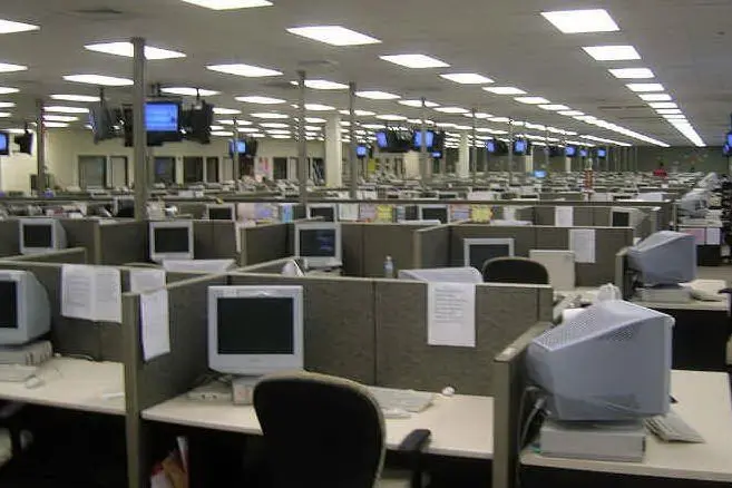 Un call center (foto da wikimedia)