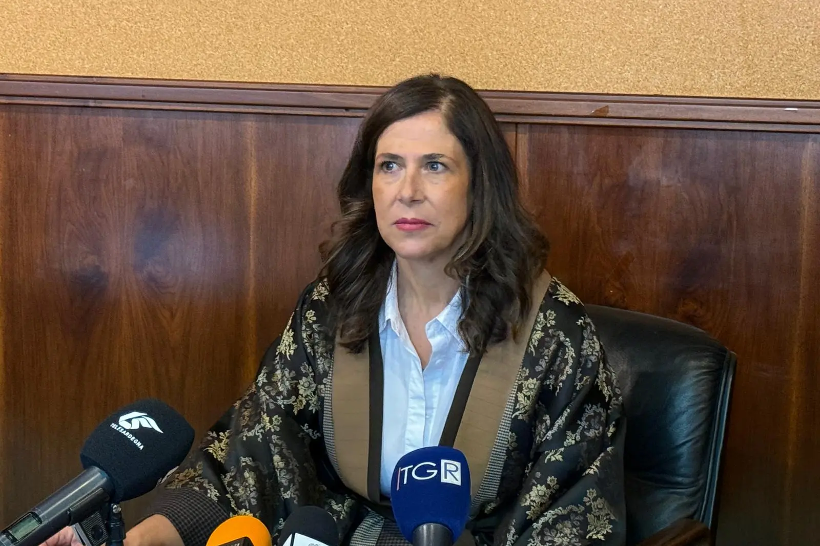La governatrice Alessandra Todde