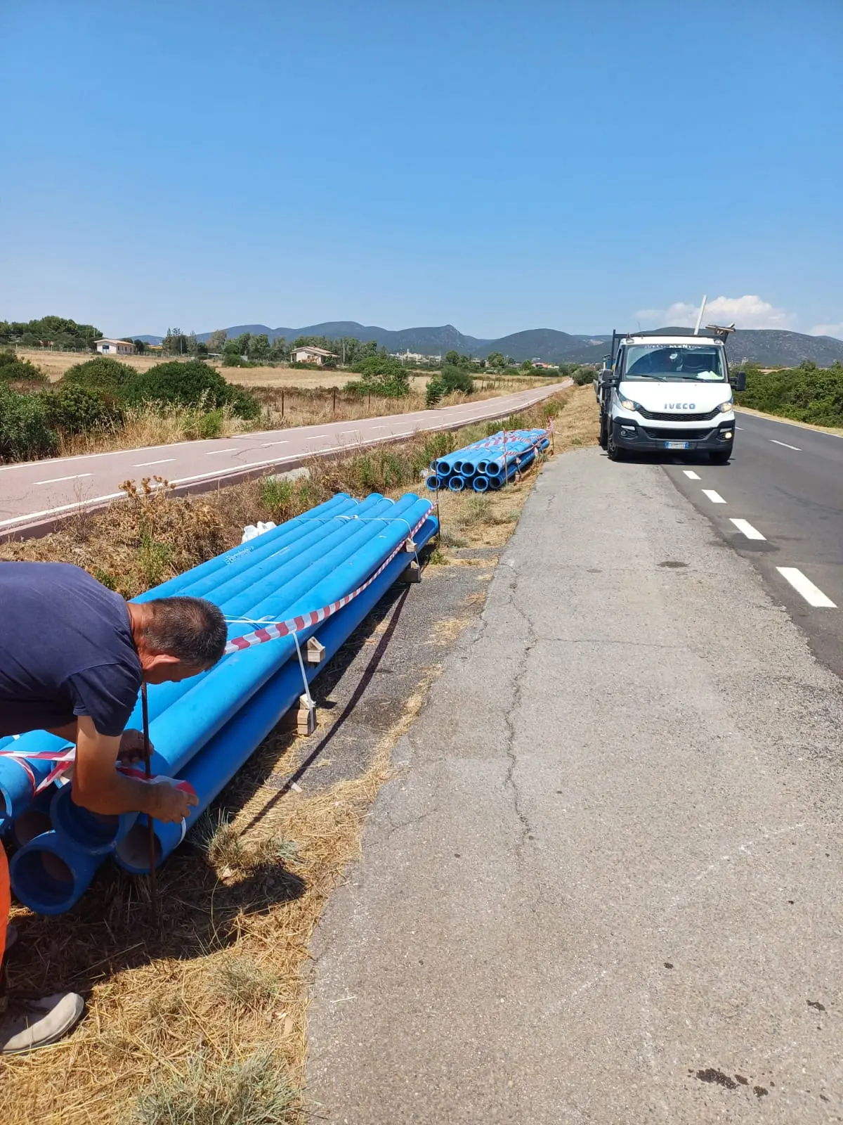 Sant’Anna arresi, lavori per il collegamento della condotta a Porto Pino