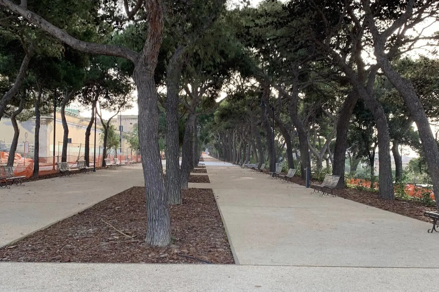 Viale Buoncammino a lavori quasi conclusi