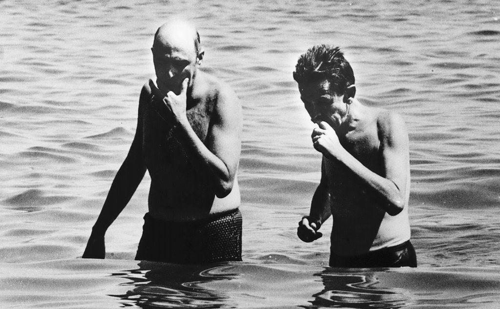 Giorgio Napolitano ed Enrico Berlinguer all'Isola d'Elba nel 1978