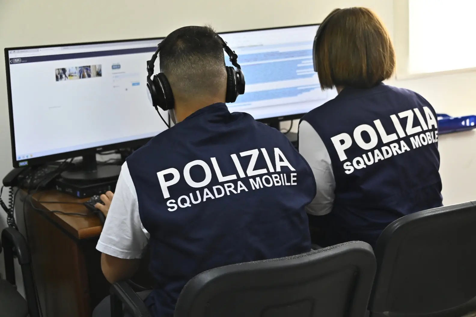 Oristano. Squadra mobile in ufficio. 12.06.2025 foto Alessandra Chergia