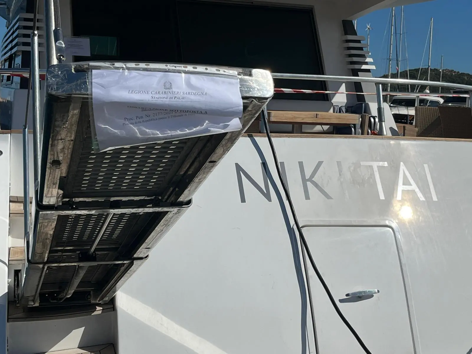 La barca di Ragnedda sotto sequestro