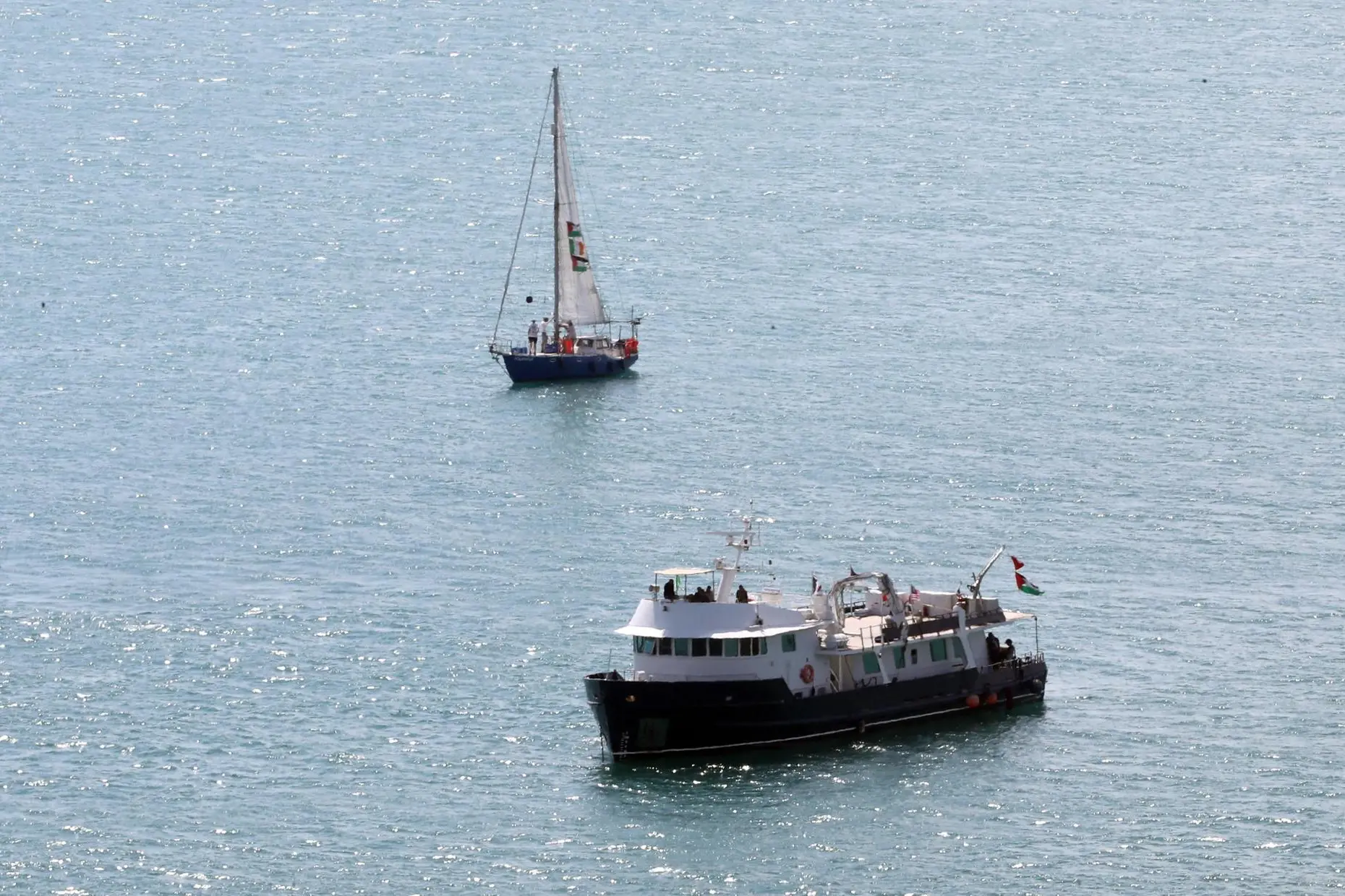 The Global Sumud Flotilla (foto Ansa/Epa)
