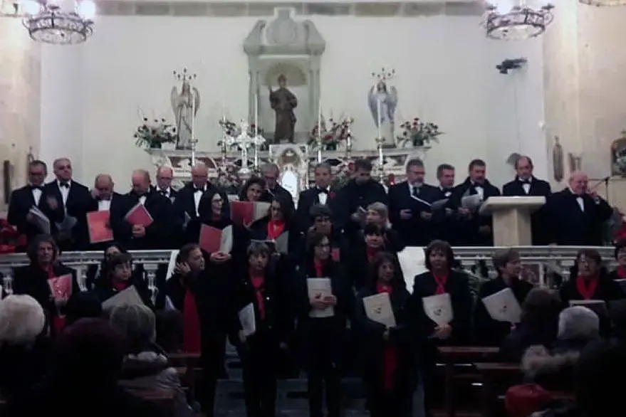 Il coro della scuola civica di musica "Alessandra Saba" (foto Antonio Pintori)