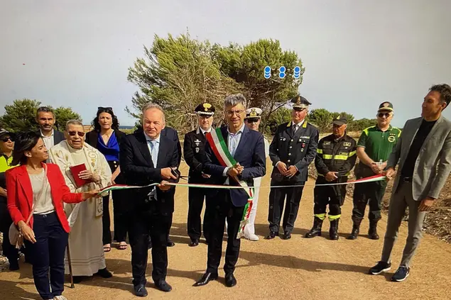 L'inaugurazione della strada (foto concessa)