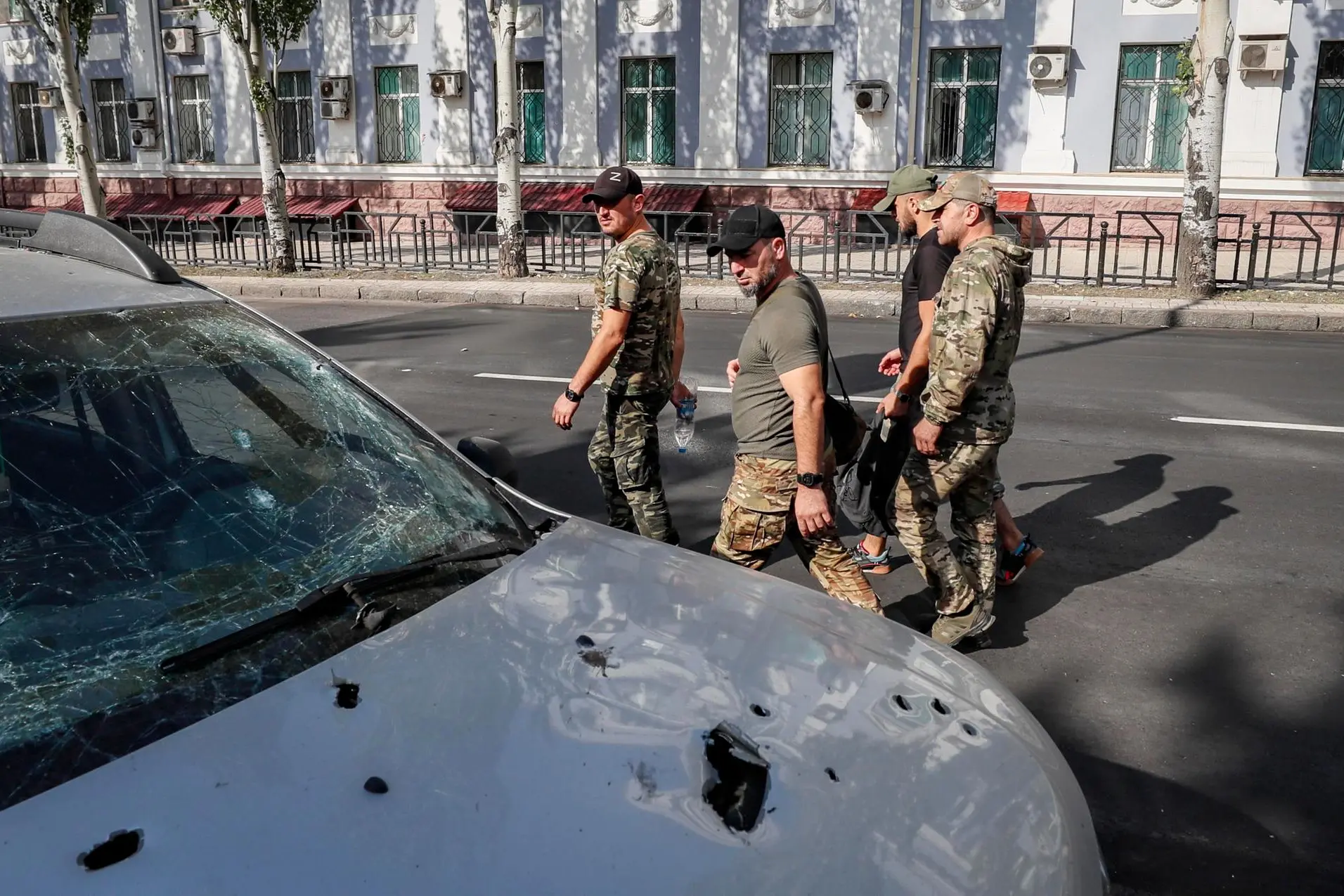 Militari nel Donetsk (Ansa - Epa)