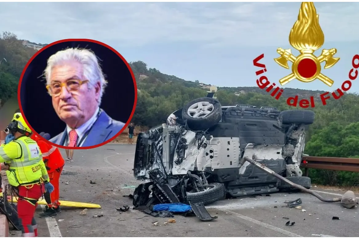 Arzachena, il luogo dell'incidente. Nel dettaglio il designer e imprenditore Giorgetto Giugiaro