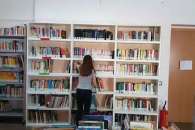La biblioteca comunale di Marrubiu (Foto Antonio Pintori)