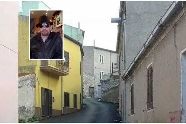 Chiaramonti e, nel riquadro, Davide Budroni (Archivio L'Unione Sarda e Facebook)