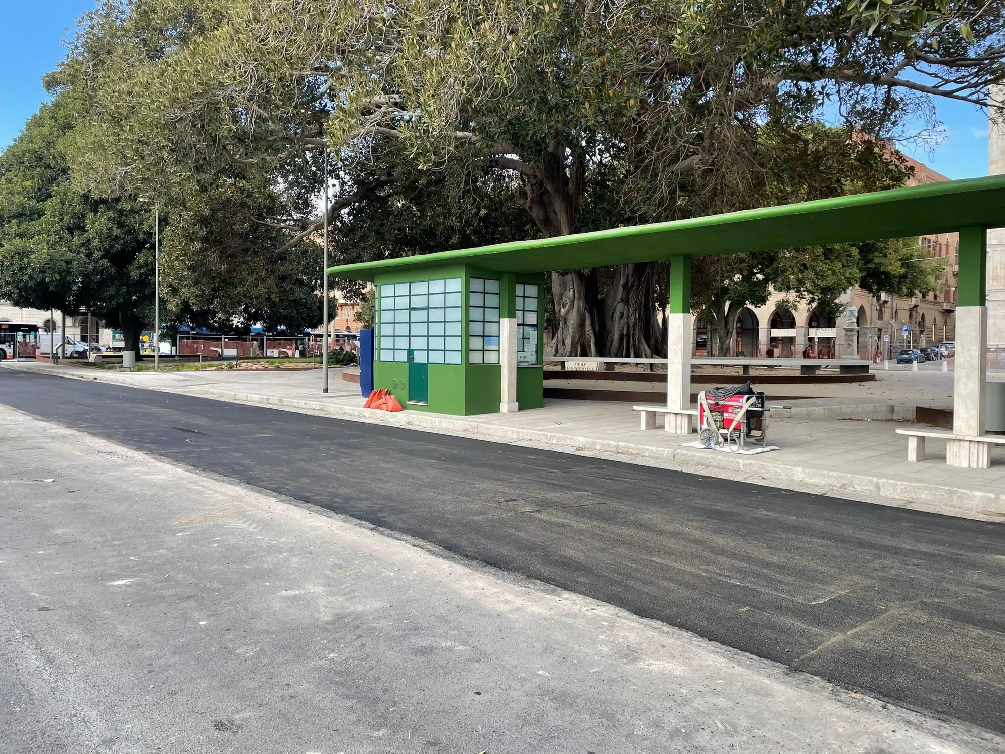 Piazza Matteotti dopo gli ultimi lavori (foto Spignesi)