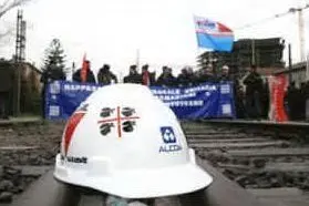 Immagine simbolo di una protesta Alcoa