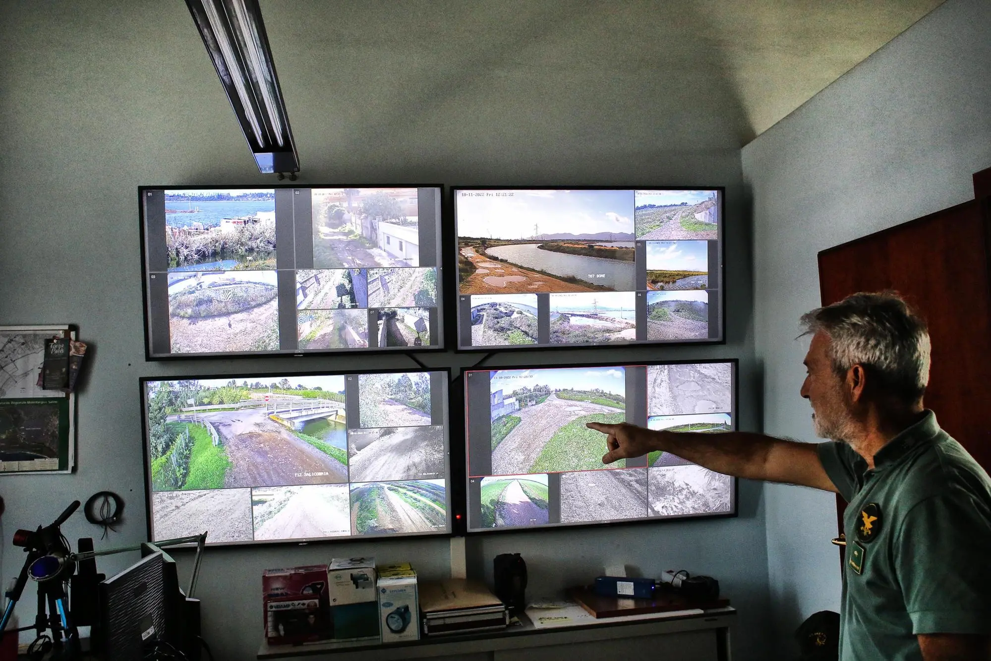 Forestale e telecamere di sorveglianza al Parco di Molentargius (L'Unione Sarda)