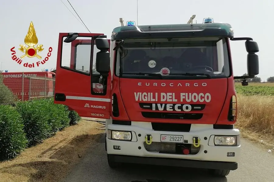 Le fiamme si sono propagate nei terreni adiacenti per oltre tre ettari
