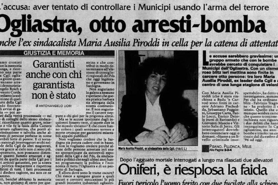#AccaddeOggi: il 10 gennaio 1999 viene arrestata Maria Ausilia Piroddi