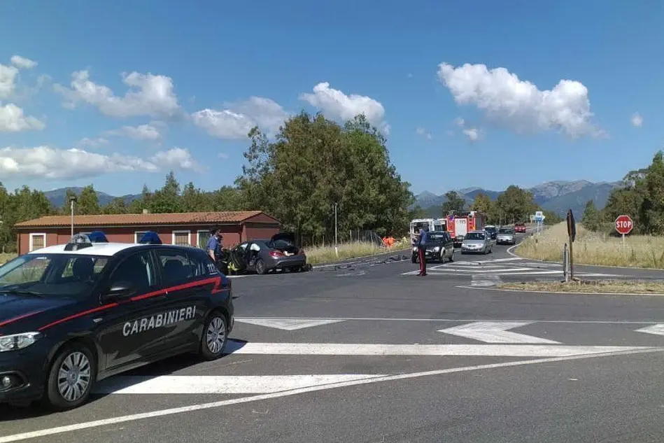 Il luogo dell'incidente (foto L'Unione Sarda - Pintori)