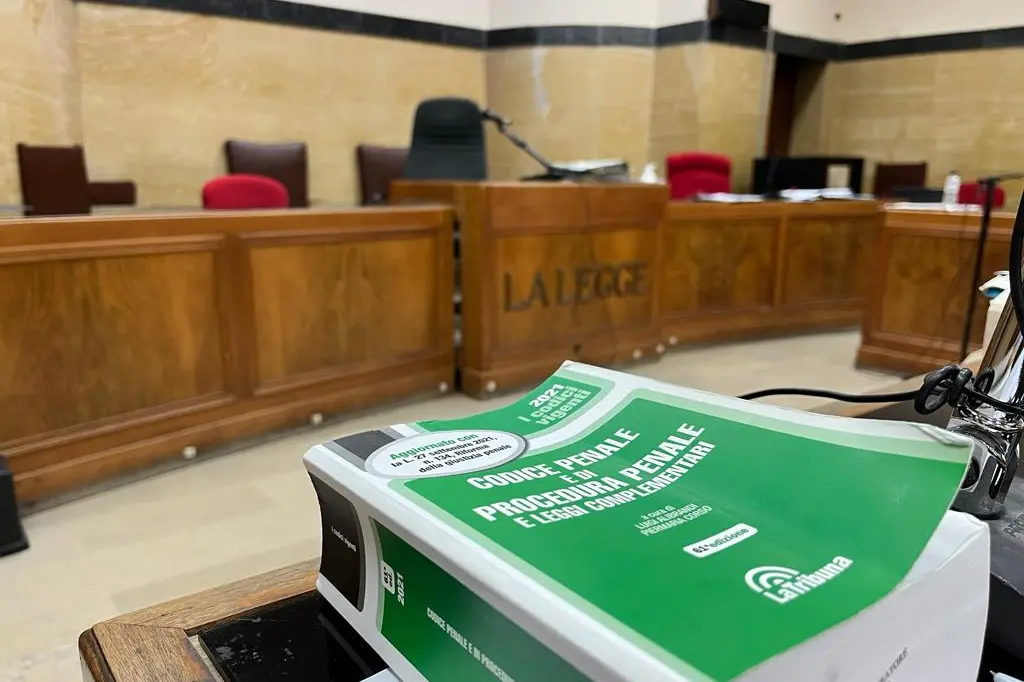Un'aula del Tribunale di Cagliari  (L'Unione Sarda)