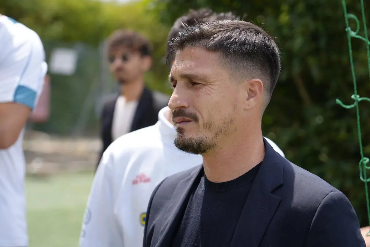 L'allenatore del Cagliari Fabio Pisacane