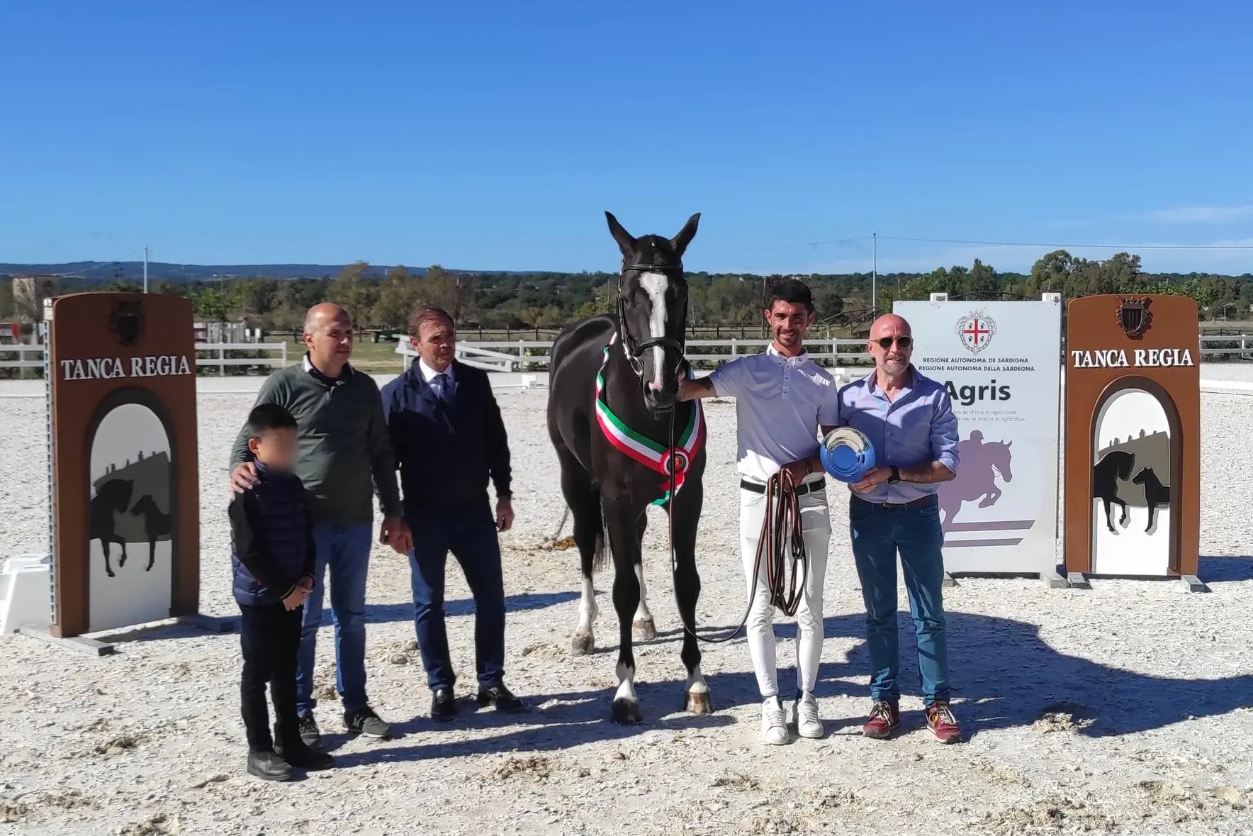 La premiazione del cavallo Dillaru Sardo (foto Vanna Chessa)