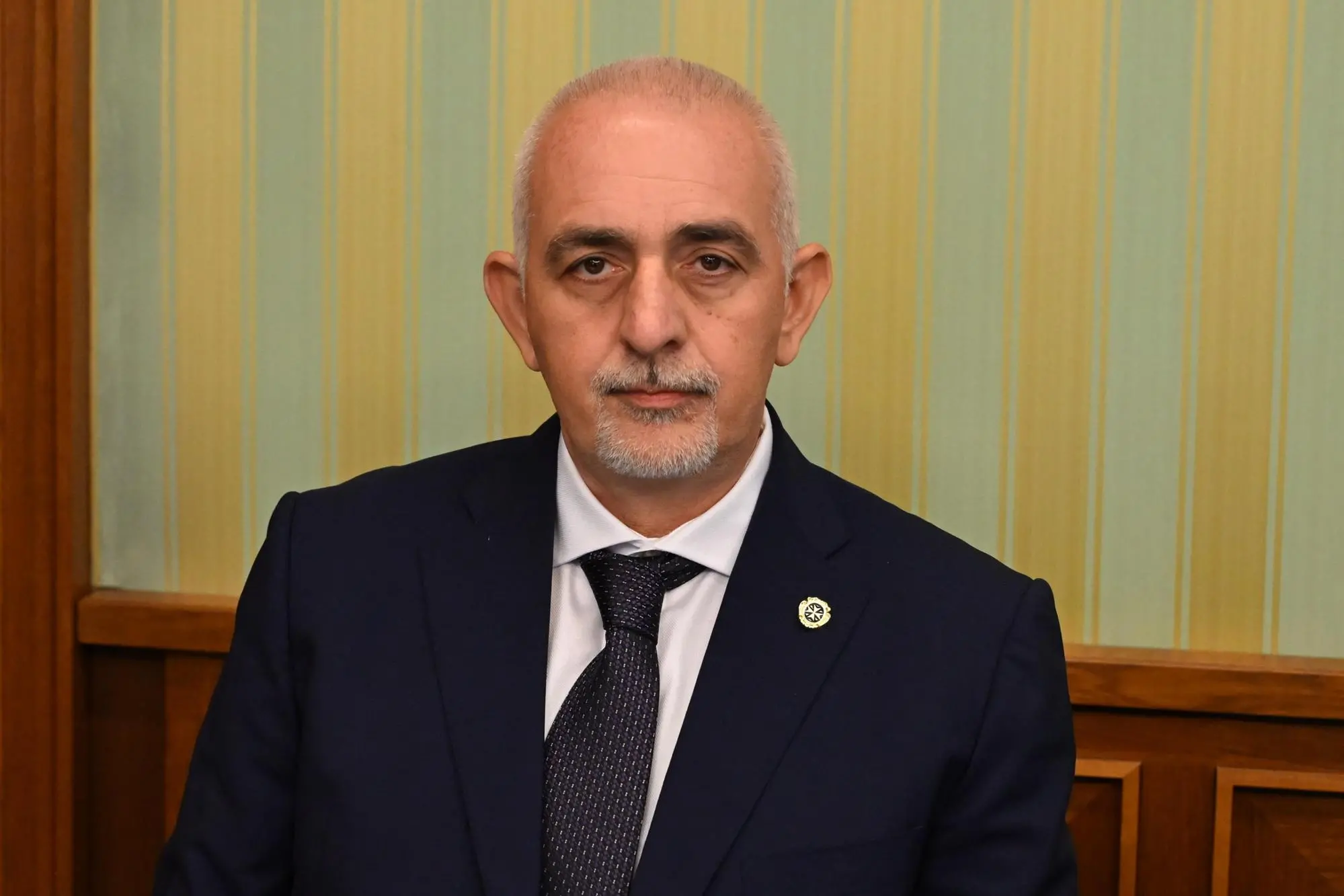Mario Burlò nel corso dell'audizione alle Commissioni Esteri e Difesa del Senato (Foto ANSA)