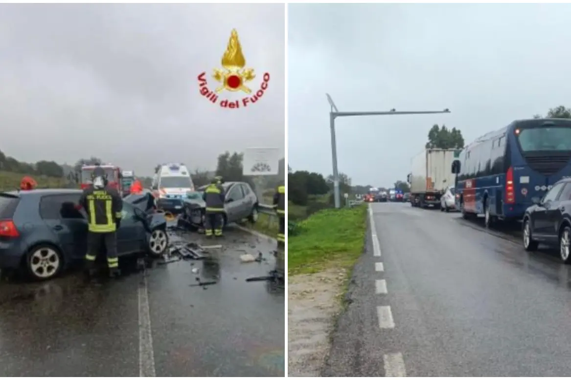 L'incidente e la coda sulla Statale