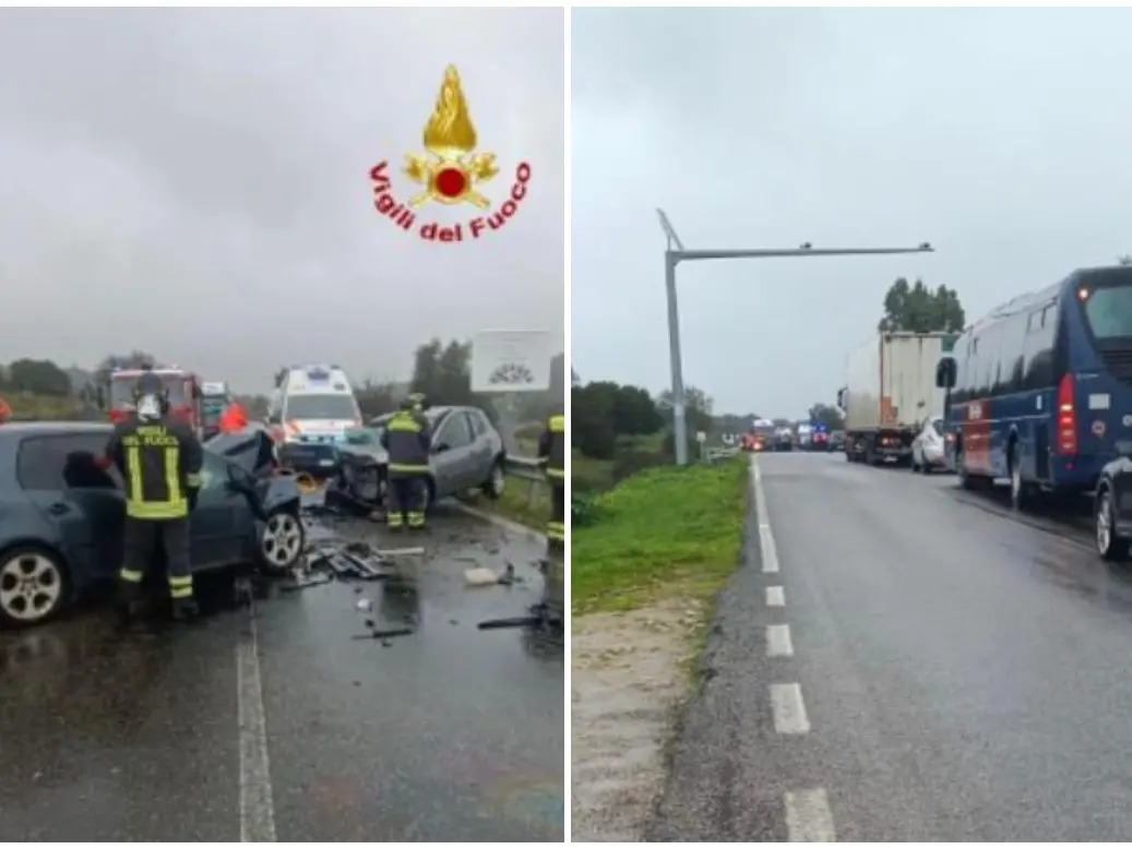 L'incidente e la coda sulla Statale