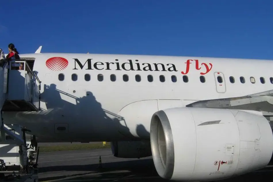 Un aereo della compagnia Meridiana