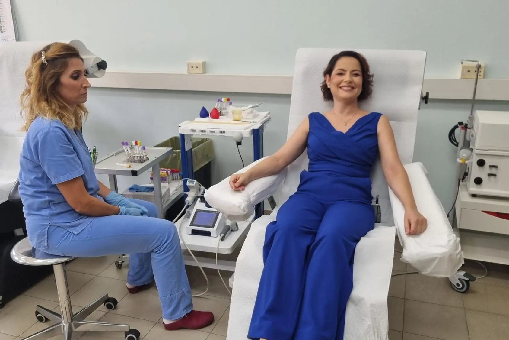 Una donazione (Foto Asl di Oristano)