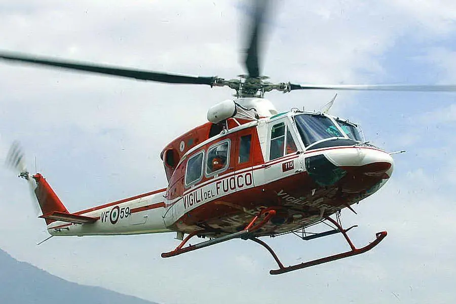 Il pensionato era stato trasportato all'ospedale con l'elicottero