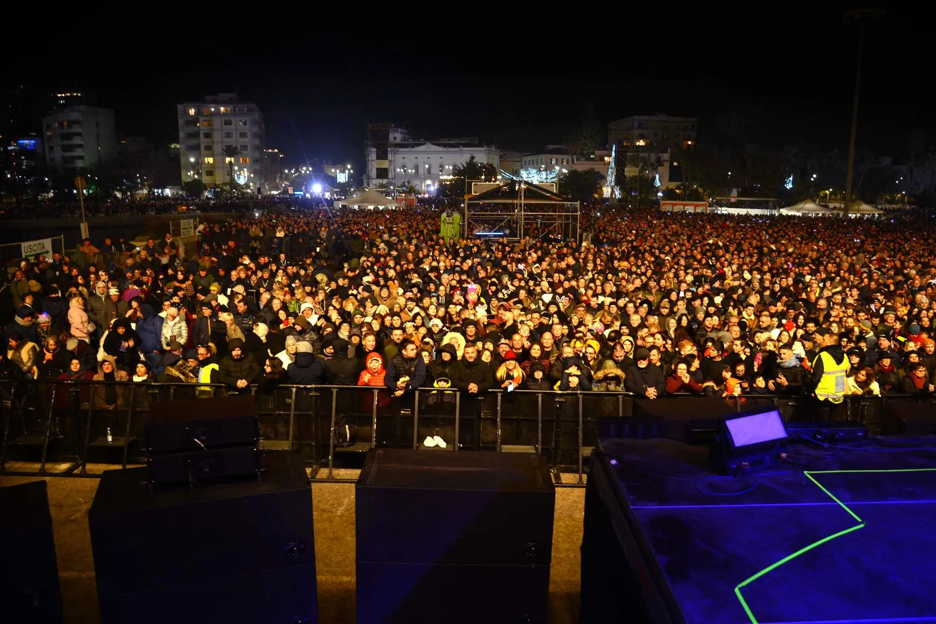 Il concerto di Capodanno del 2024 al Molo Brin di Olbia (foto Antonio Satta)