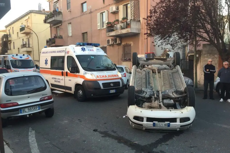 L'auto coinvolta nell'incidente