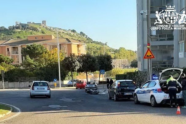 Il luogo dell'incidente (foto Polizia municipale)