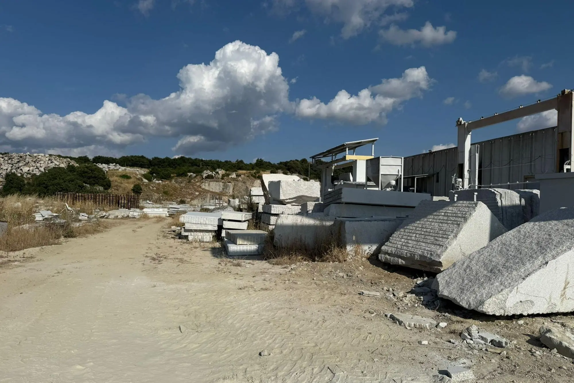 La cava dove è avvenuta la tragedia