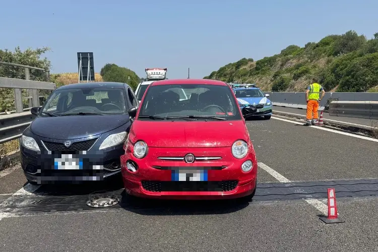 Il tamponamento sulla Sassari-Alghero (foto concessa)