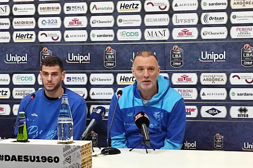 Marco Ceron e coach Veljko Mrsic (foto G. Marras)