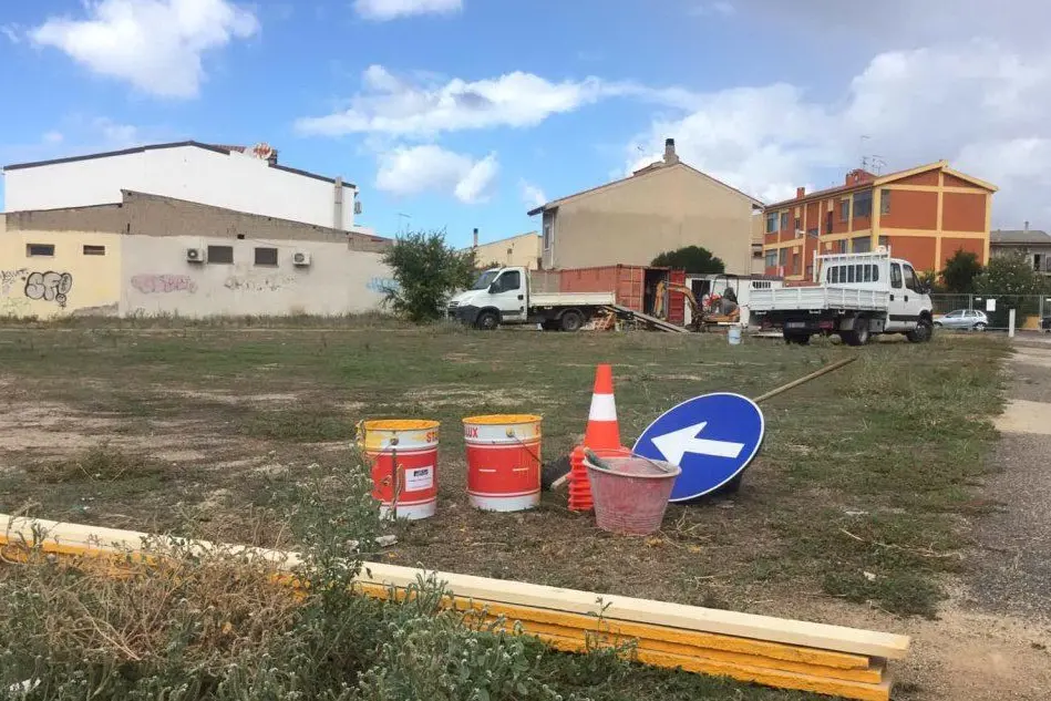 I cantieri a Oristano Est (Foto Valeria Pinna)