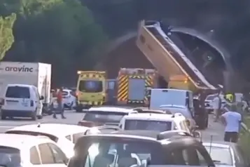 Il terribile incidente in Spagna (foto da frame video)