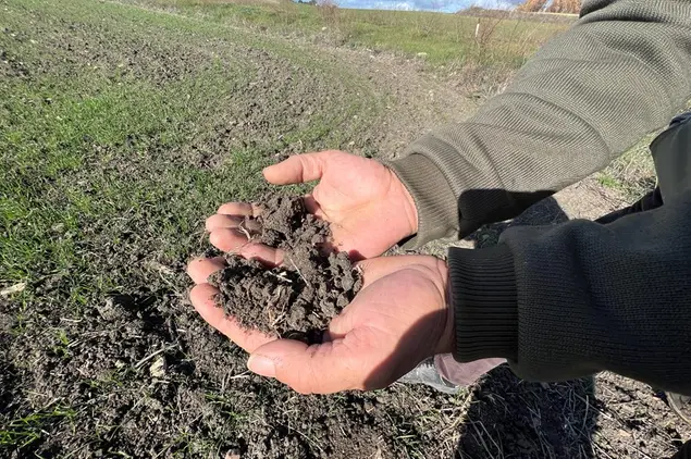 Terra secca nelle campagne di Villanovafranca