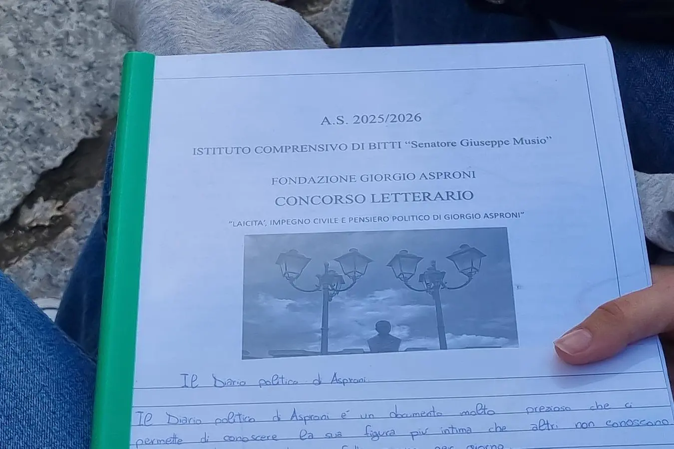 Uno degli elaborati (foto ufficio stampa)