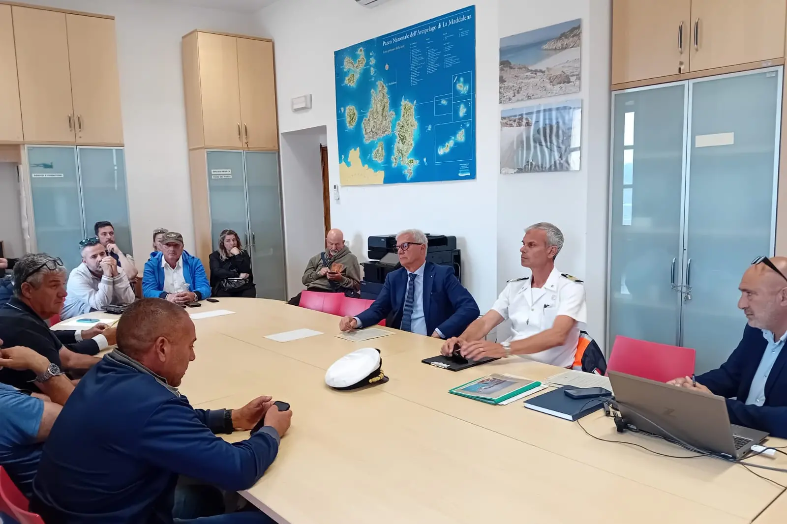 L'incontro a La Maddalena (foto Parco Nazionale)