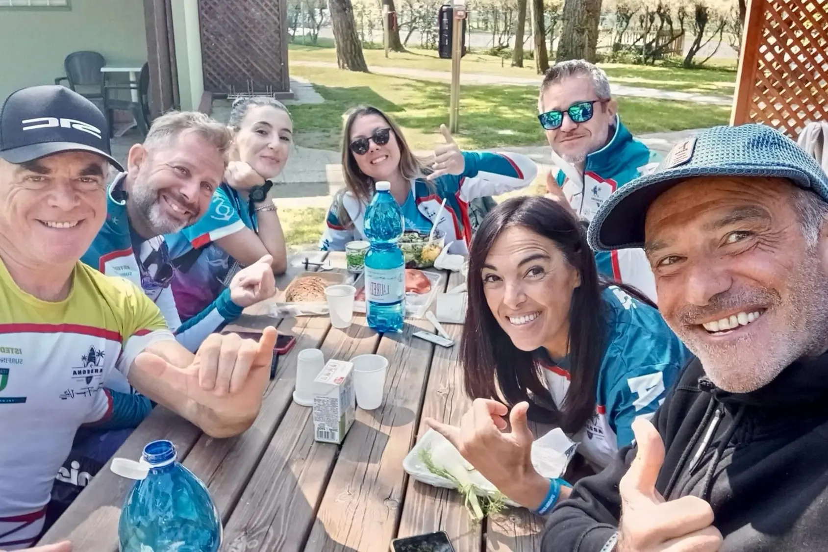 Il team "Istedda" presente nell'impegno di Ferrara e Comacchio (foto concessa)