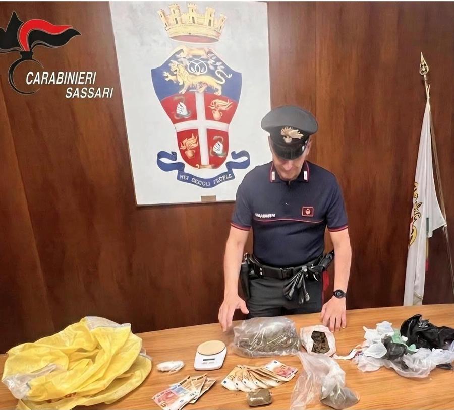 Sassari, fermato con un etto di marijuana: arrestato
