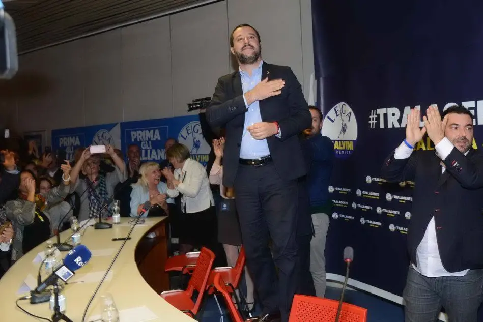 Matteo Salvini ha iniziato il suo tour in Sardegna
