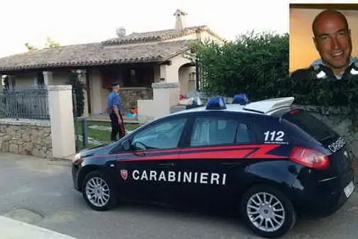 La villetta di Castiadas dove è morto Guidotti (nel riquadro)